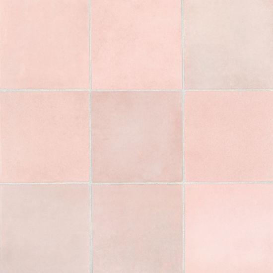 Cloé Pink Glossy 5x5 Ceramic  Tile