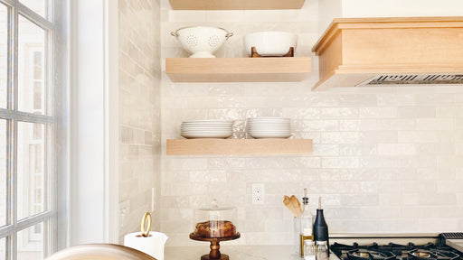 Cloé White Glossy 2-1/2x8 Ceramic  Tile