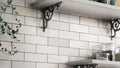 Cloé White Glossy 2-1/2x8 Ceramic  Tile