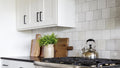 Cloé White Glossy 5x5 Ceramic  Tile