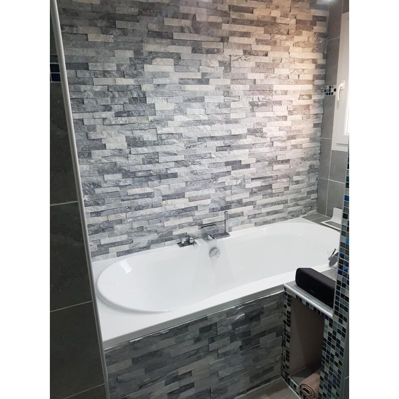 Cloudy Grey Quartzite Ledger Panel 6x24