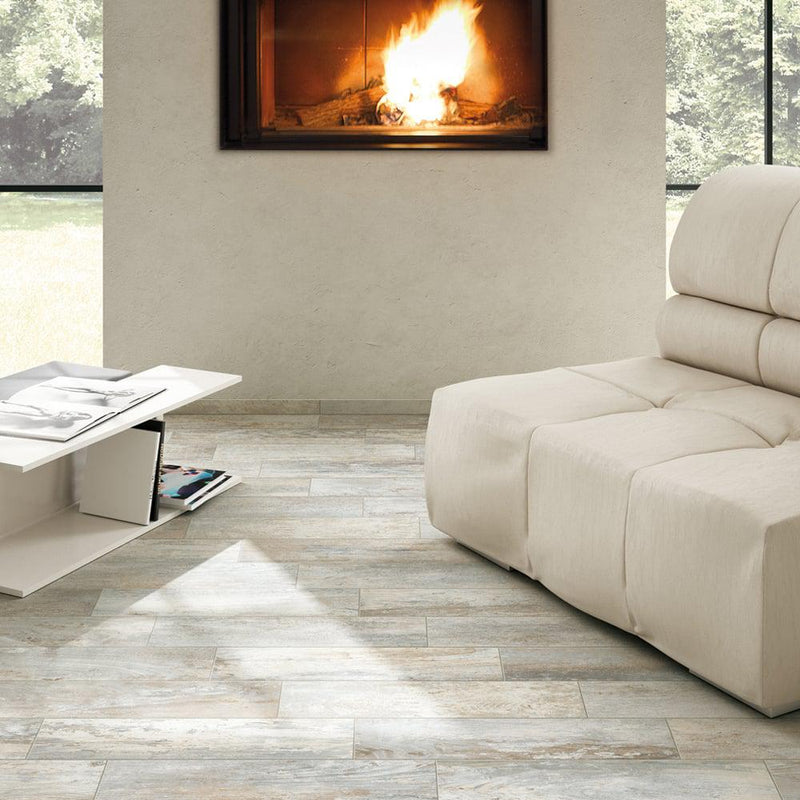 Club White 6x24 Porcelain  Tile