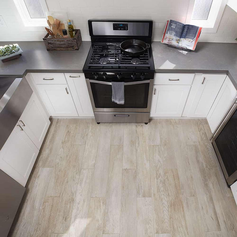 Club White 6x24 Porcelain  Tile