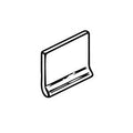Color Biscuit Glossy 3-3/4x6 Ceramic Cove Base