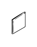 Color Biscuit Glossy 6x6 Ceramic Surface Bullnose Corner