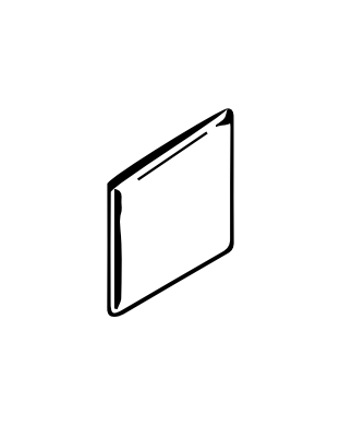 Color Biscuit Glossy 6x6 Ceramic Surface Bullnose Corner