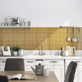 Color Mustard Glossy 4-1/4x4-1/4 Ceramic  Tile