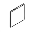 Color Snow White Glossy 6x6 Ceramic Surface Bullnose