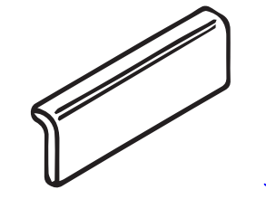Color Tender Gray Glossy 2x6 Ceramic Radius Bullnose