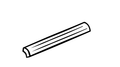 Color White Ice Glossy 1/2x6 Ceramic Pencil Liner