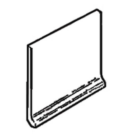 Color White Ice Glossy 4-1/4x4-1/4 Ceramic Cove Base