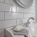 Color White Ice Glossy 6x18 Ceramic  Tile