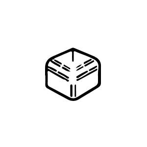 Color White Ice Matte 2x2 Ceramic V-Cap Corner