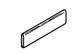 Color White Ice Matte 2x8 Ceramic Surface Bullnose