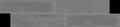 Cosmopolitan Grey Deco Glossy 4x16 Ceramic  Tile