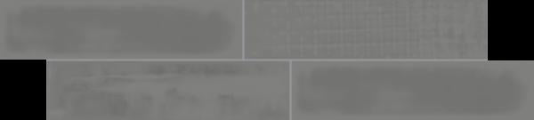 Cosmopolitan Grey Deco Glossy 4x16 Ceramic  Tile