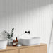 Cosmopolitan White Deco Glossy 4x16 Ceramic  Tile