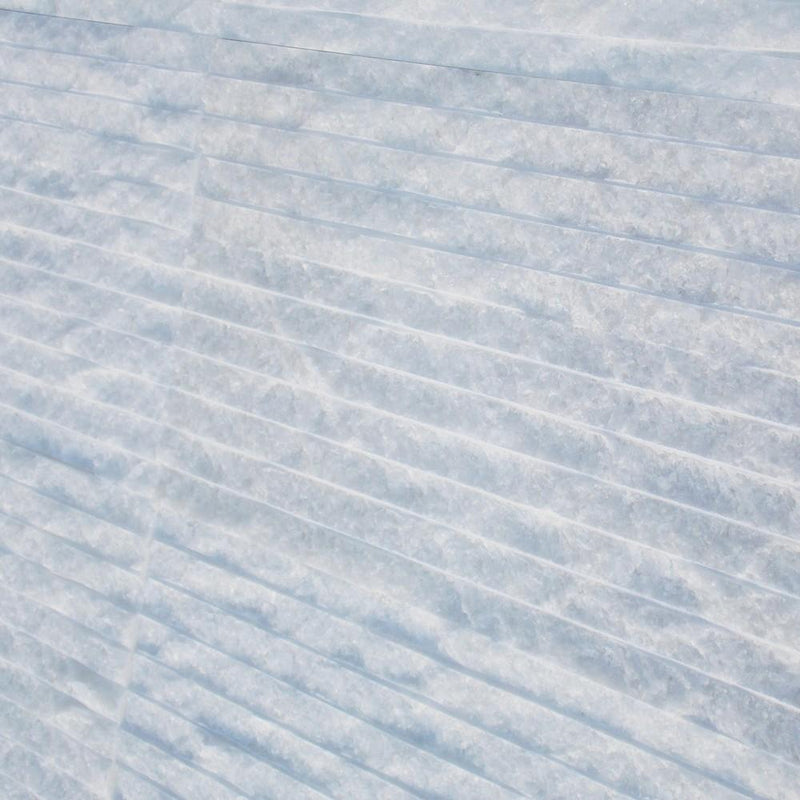 Crystal White Marble Veneer 8x18 Splitface