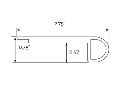 Cyrus Xl Prescott Brianka 2.75x94   Luxury Vinyl Flush Stair Nose