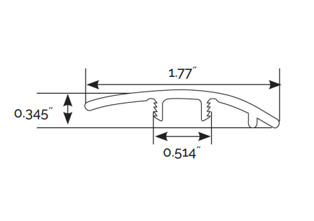 Cyrus Xl Prescott Brookline 1.77x94   Luxury Vinyl Reducer