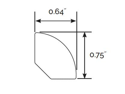 Cyrus Xl Prescott Walnut Waves 0.64x94   Luxury Vinyl Quarter Round