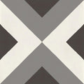 D Segni Double Diamond Smoke Blend Matte 8x8 Porcelain  Tile