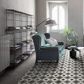 D Segni Double Diamond Smoke Blend Matte 8x8 Porcelain  Tile