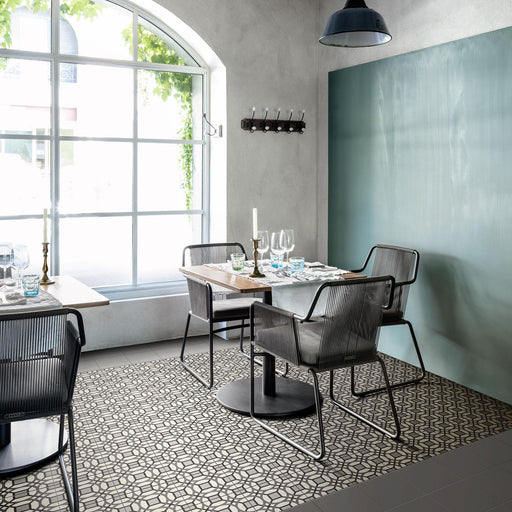 D Segni Kaleido Smoke Blend Matte 8x8 Porcelain  Tile