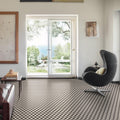D Segni Plaid Sand Blend Matte 8x8 Porcelain  Tile