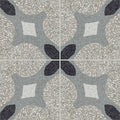 D Segni Terrazzo Croix Deco Matte 8x8 Porcelain  Tile