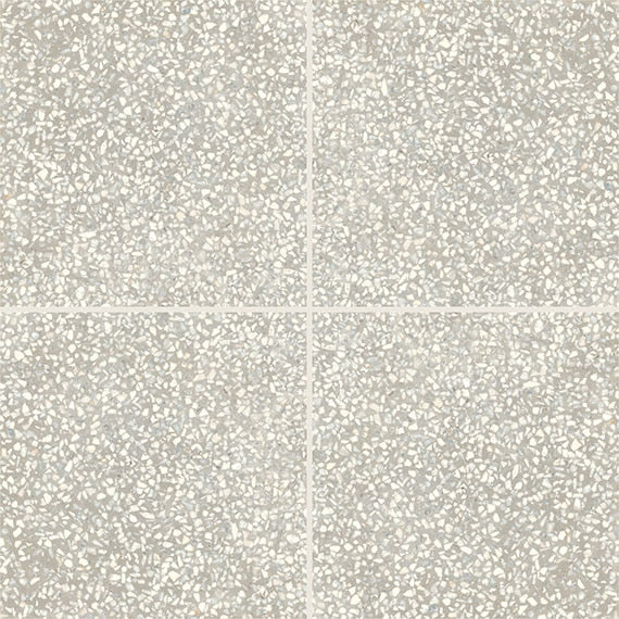 D Segni Terrazzo White Matte 8x8 Porcelain  Tile