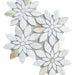 Daisy Bloom Calacatta Flower Polished Marble  Mosaic