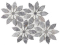 Daisy Bloom Dusk Flower Polished Marble  Mosaic