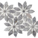 Daisy Bloom Dusk Flower Polished Marble  Mosaic
