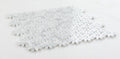 Daisy Wild Carrara Flower Polished Marble  Mosaic