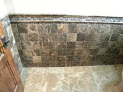 Dark Emprador Marble Tile 12x12 Polished