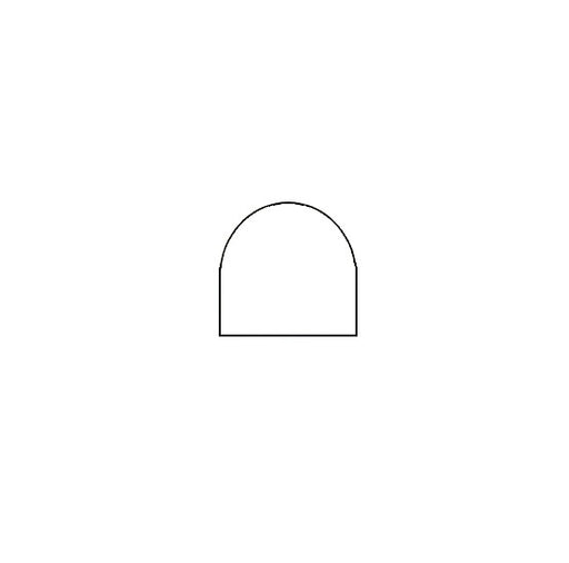 Dark Emprador Marble Trim 12 Polished     Pencil Rail