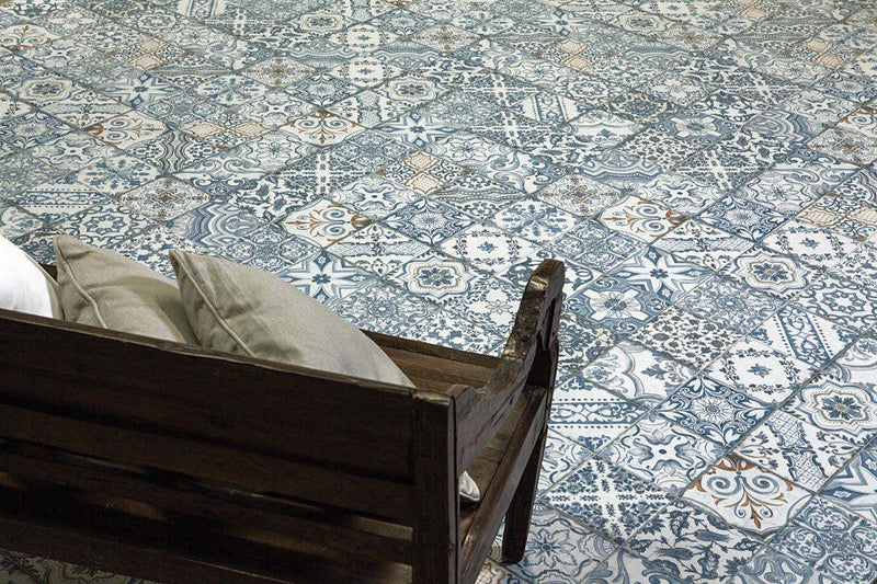 Deco Tiles Blue Memory 24x24 Porcelain  Tile