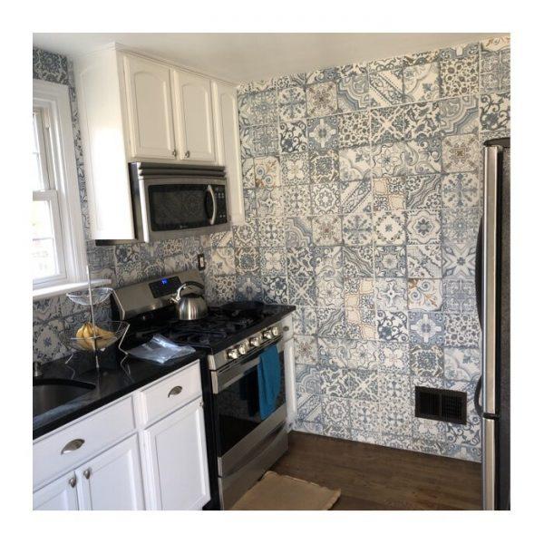 Deco Tiles Blue Memory 24x24 Porcelain  Tile