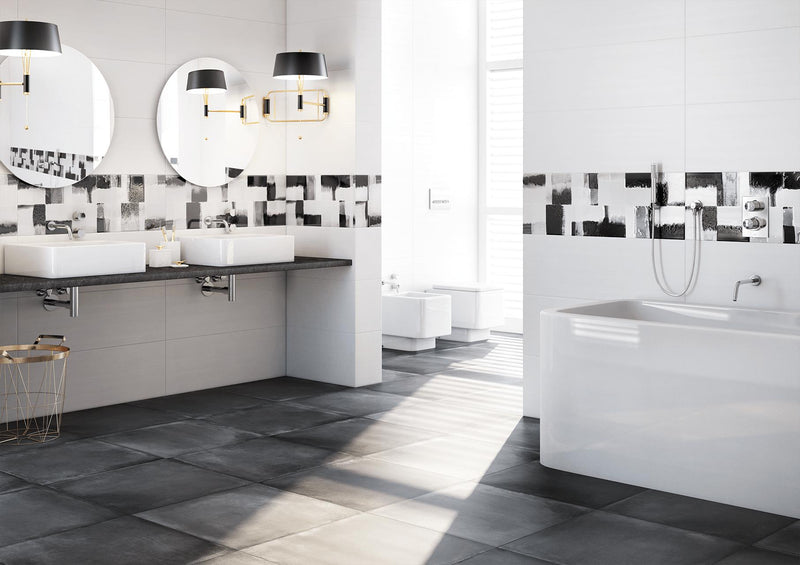 Derby Negro Matte 32x32 Porcelain  Tile