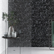 Devon Black 8x9 Porcelain  Tile