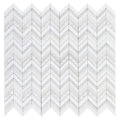 Diana Ravenna Chevron  Pearl  Mosaic