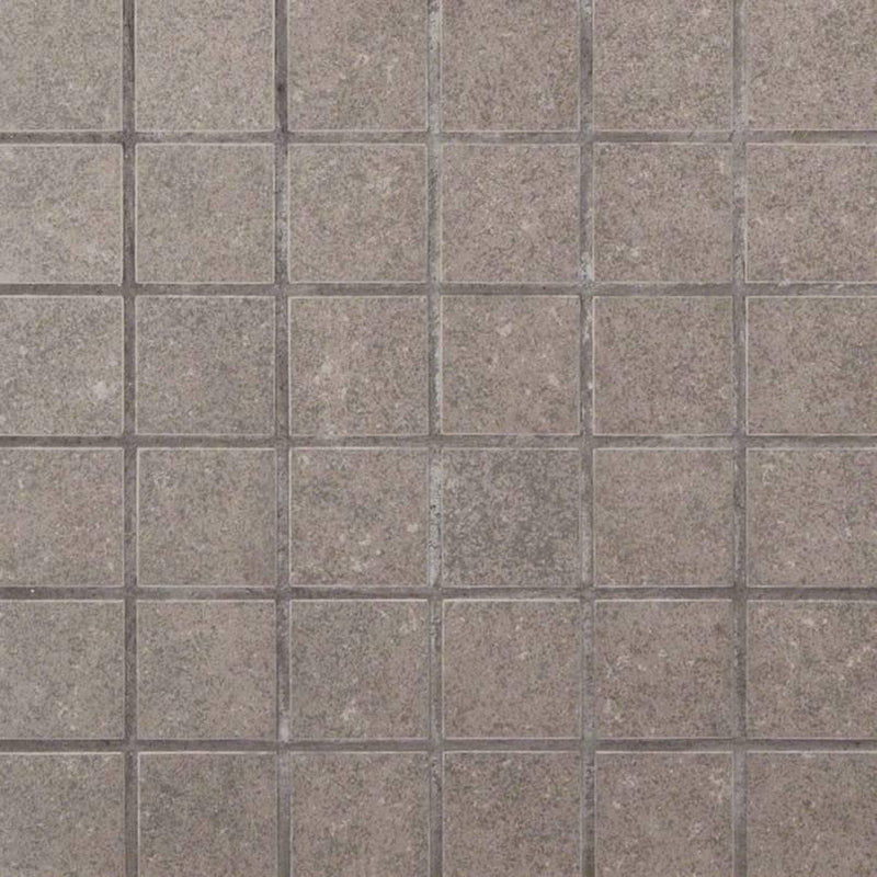 Dimensions Gris 2x2 Square Matte Porcelain  Mosaic