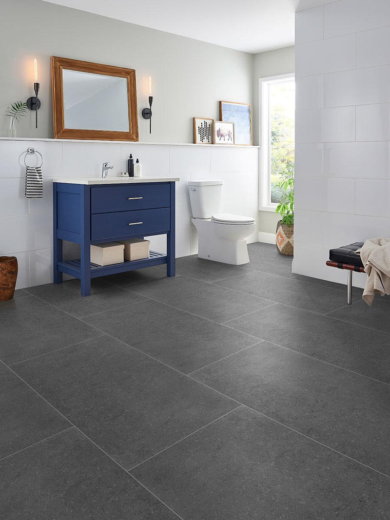 Dimensions Gris Matte 24x48 Porcelain Tile — Solidshape
