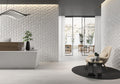 Dimensions White Quasar Glossy 6x7 Ceramic  Tile
