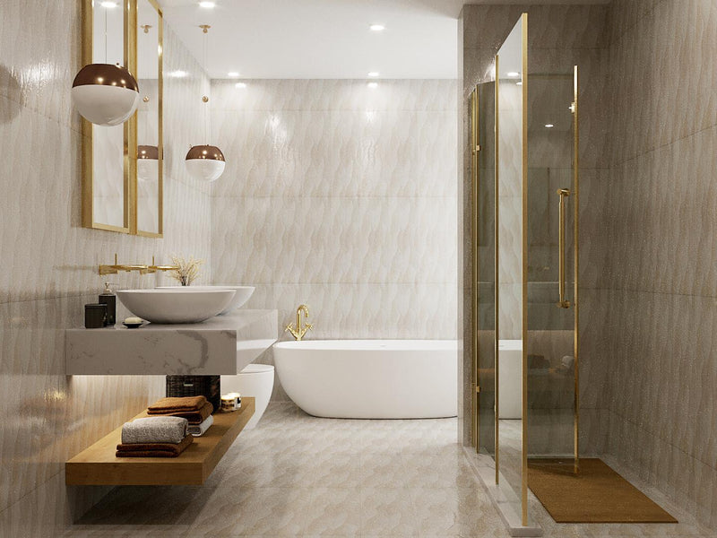 District Moon Calma Matte 9-7/8x29-1/2 Ceramic  Tile