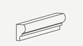 Dolomite Og Marble Trim 2x12      Chair Rail