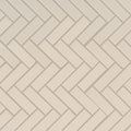 Domino Almond 1x3 Herringbone Glossy Porcelain  Mosaic