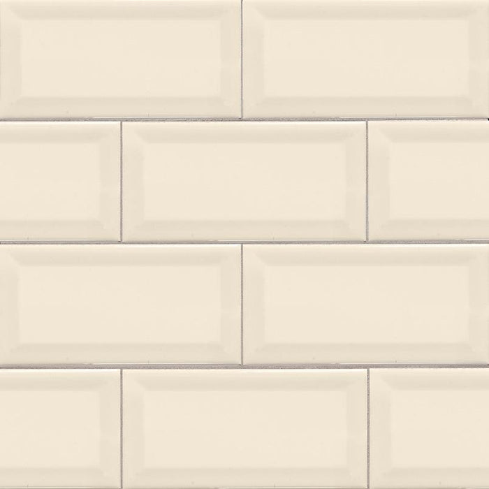 Domino Almond Glossy 3x6 Ceramic  Tile