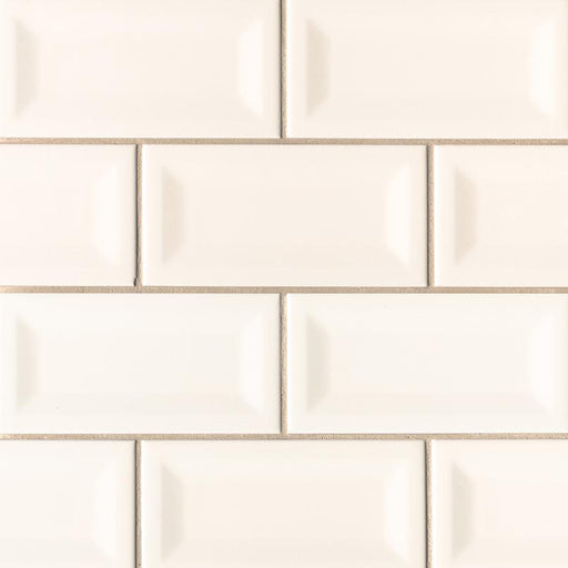 Domino Almond Glossy 3x6 Ceramic  Tile